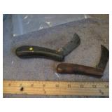 2-- HAWKBILL POCKET KNVES