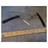 2-- STRAIGHT RAZORS