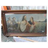 VINTAGE CHRIST IN WHEATFIELD PRINT