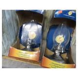 PAIR-- OIL LAMPS