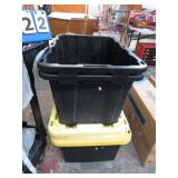 3-- STORAGE TUBS W/ LIDS