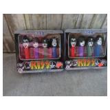 2 SEALED TINS-- KISS PEZ DISPENSERS