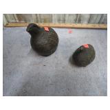 PAIR-- BRASS QUAIL