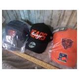 3-- CHICAGO BEARS HATS