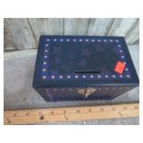 CUSTOMIZABLE COIN BOX W/ STICKERS & LOCK