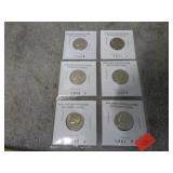 6-- UNCIRCULATED NICKELS