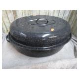 ENAMELED ROASTING PAN