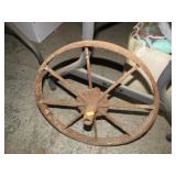 ANTIQUE 16" WAGON / INPLEMENT WHEEL