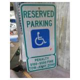 HANDICAPPED PARKING SIGN