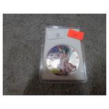 COLORIZED 2001 1oz SILVER WALKING LIBERTY DOLLAR