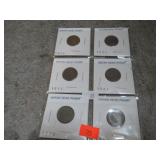 6-- INDIAN HEAD PENNIES