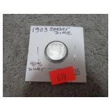 1903 BARBER DIME