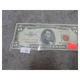 1963 SERIES $5 RED SEAL NOTE