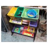 CUBBY SHELF & CONTENTS