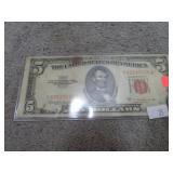 1953 SERIES $5 RED SEAL NOTE