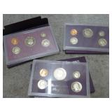 1985, 1986 & 1989 U.S. MINT PROOF COIN SETS