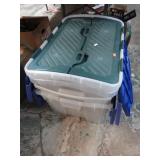 4-- FLIP TOP STORAGE TUBS