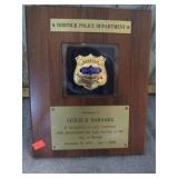 NORFOLK PD BADGE RETIREMENT PLAQUE