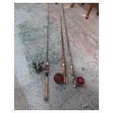 2-- FLY & 1 SPINNING FISHING RODS & REELS