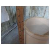 STONEWARE CROCK -- HAS CRACK