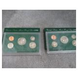 2-- 1999 U.S. MINT PROOF COIN SETS