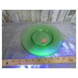 GREEN URANIUM GLASS PLATES -- GLOWS