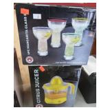 MARGARITA GLASSES, JUICER & RIMMER