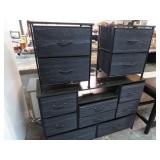 FABRIC DRAWER DRESSER & NIGHTSTANDS