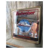 BUDWEISER COAST GUARD MIRROR SIGN