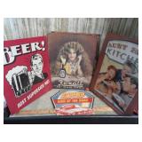 SEVEN METAL MAN CAVE SIGNS