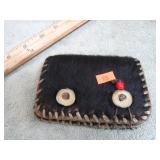 BEAR SKIN WALLET & REPRODUCTION COLONIAL CURRENCY