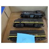 "H O" MODEL TRAIN CARS