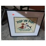 WARNER BROS HIPPETY HOPPER & SYLVESTER PRINT