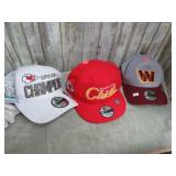 3-- FOOTBALL TEAM CAPS