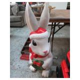 BLOW MOLD CHRISTMAS BUNNY