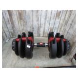2-- BOW FLEX 52.5 lb DUMBELL SETS