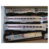 "H O" MODEL TRAIN AMTRAK CARS
