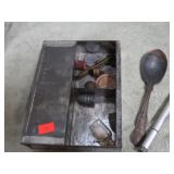 USN SPOON, MINI BALL, MUSKET CAPPER, ETS