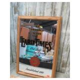 EARLY TIMES WHISKEY MIRROR SIGN
