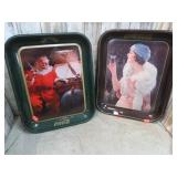 2-- REPRODUCTION COCA COLA TRAYS