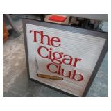 "THE CIGAR CLUB" SIGN