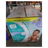 BOX-- 144 BABY DIAPERS -- SZ 3