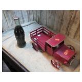 METAL TRUCK & COCA COLA BOTTLE