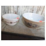 2-- PYREX MIXING BOWLS