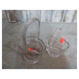 2-- GLASS BASKETS