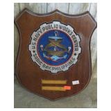 U.S. NAVY PUBLIC WORKS PLAQUE
