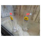 2-- PLANTERS 100 yrs BEER GLASSES