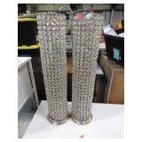 PAIR-- TEA LIGHT CANDLE HOLDERS