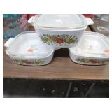 3-- SPICE OF LIFE CORNINGWARE DISHES