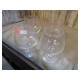4-- BRANDY SNIFTERS / COGNAC BALLOON GLASSES